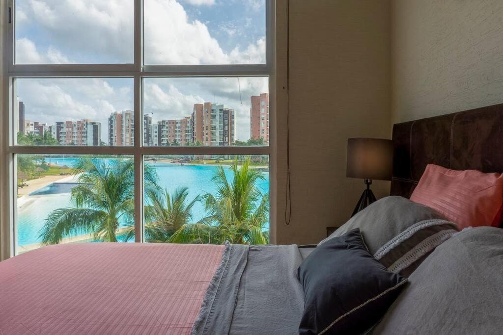 DR02 Departamento Moderno con Vista a la Laguna en Dream Lagoons